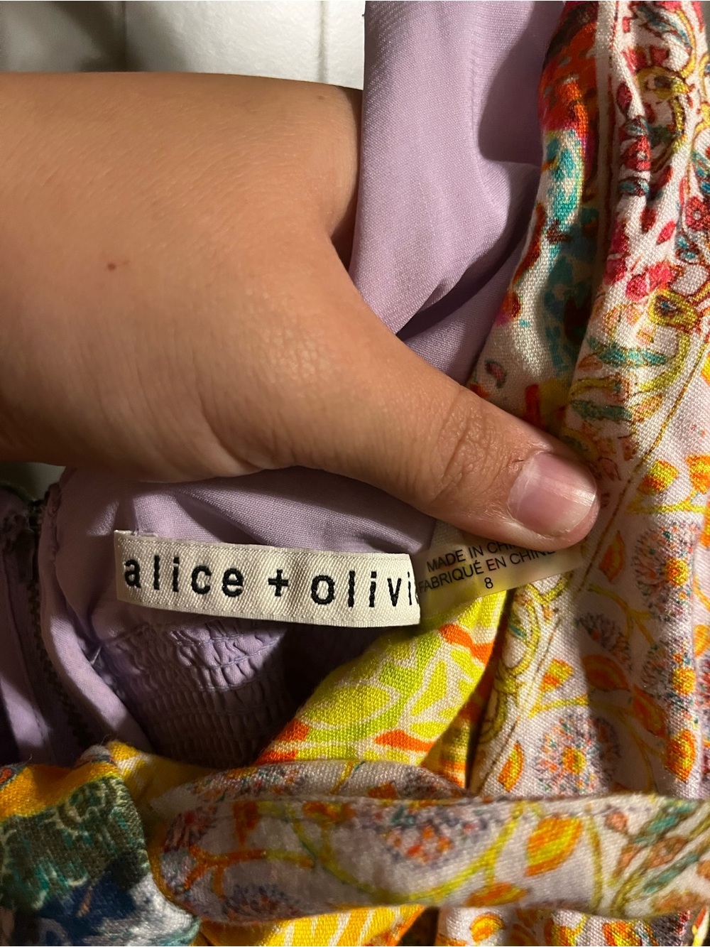 Alice + Olivia Karolina Patchwork Maxi Dress - Picture 7 of 10
